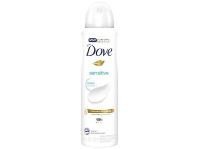 Desodorante Antitranspirante Aerossol Dove Sensitive 48 Horas sem Perfume 150ml