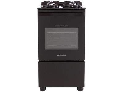 Fogão 4 Bocas Brastemp Preto Mesa de Vidro BFO4