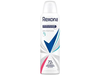 Desodorante Antitranspirante Aerossol Rexona sem Perfume Feminino 72 Horas 150ml