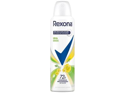 Desodorante Antitranspirante Aerossol Feminino Rexona Erva Doce 72 horas 150ml