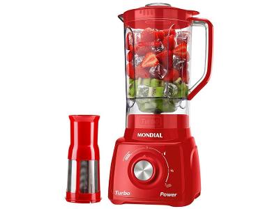 Liquidificador Mondial Turbo Power L-99-FR Vermelho com Filtro 3 Velocidades 500W