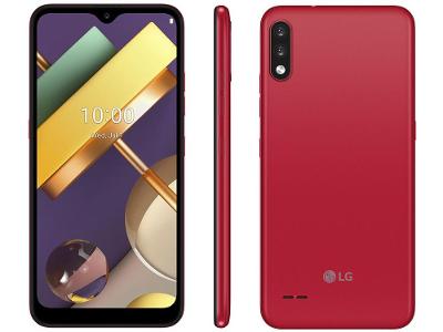 Smartphone LG K22 Red 4G Quad-Core 2GB RAM Tela 6,2” Câm. Dupla + Selfie 5MP Dual Chip