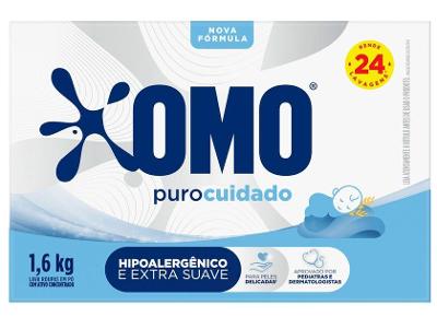 Sabão em Pó Omo Puro Cuidado Toque de Aveia 1,6Kg