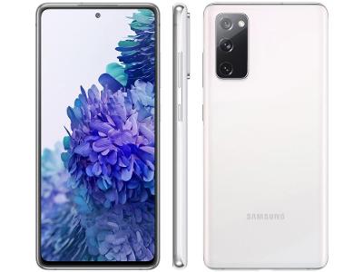 Smartphone Samsung Galaxy S20 FE 128GB Cloud White 4G 6GB RAM Tela 6,5” Câm. Tripla + Selfie 32MP