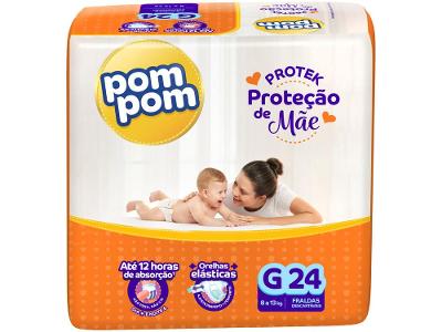 Fralda Pom Pom Protek Proteção de Mãe Jumbo