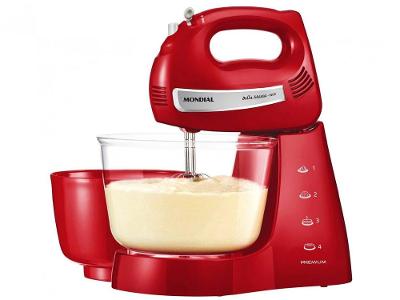 Batedeira Mondial Vermelha 500W Premium