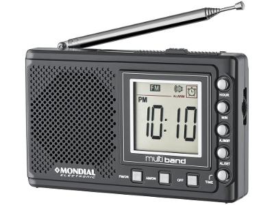 Rádio Portátil Mondial AM/FM Digital