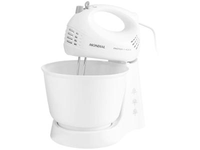 Batedeira Mondial Branca 400W Prática B-44-W 3 Velocidades