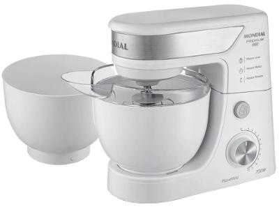 Batedeira Planetária Mondial Branco e Inox 700W