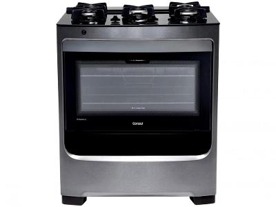 Fogão 5 Bocas Consul Inox Mesa de Vidro CFS5VARUNA