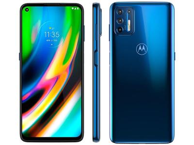Smartphone Motorola Moto G9 Plus 128GB Azul Índigo Octa-Core 4GB RAM 6,8” Câm. Quádrupla+Selfie 16MP
