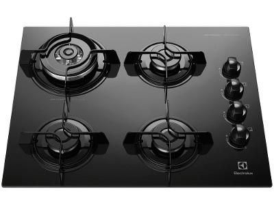 Cooktop 4 Bocas Electrolux a Gás GLP Preto