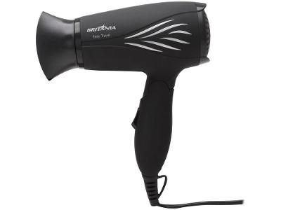 Secador de Cabelo Britânia Preto para Viagem