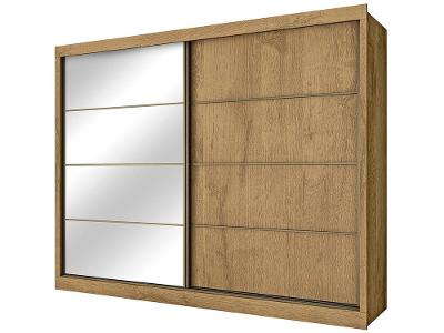 Guarda-roupa Casal MDF 2 Portas de Correr