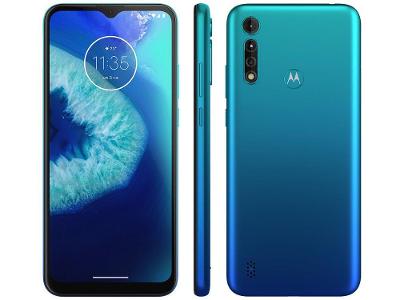 Smartphone Motorola Moto G8 Power Lite 64GB Aqua 4G Octa-Core 4GB RAM 6,5” Câm. Tripla + Selfie 8MP