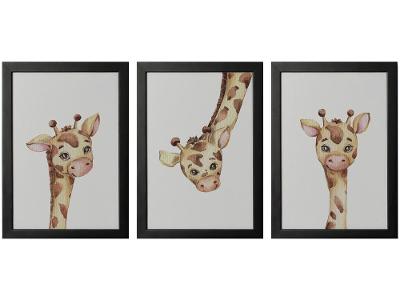 Quadro Decorativo Infantil Girafas 25x35cm