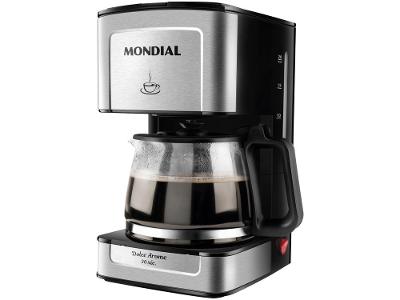 Cafeteira Elétrica Mondial Dolce Arome C-43-20X-SI 20 Cafés Preta