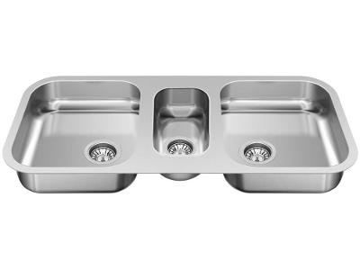 Cuba para Cozinha GhelPlus Tripla Inox de Embutir