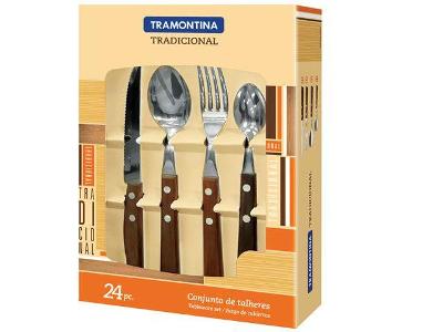 Conjunto de Talheres Tramontina 24 Peças Tradicional 22299050