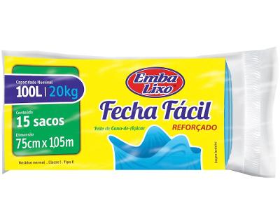 Saco de Lixo Azul 100L Reforçado Embalixo