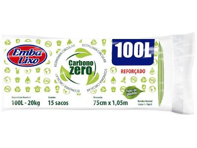 Saco de Lixo Verde 100L Reforçado Embalixo