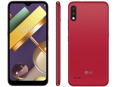Smartphone LG K22+ 64GB Red 4G Quad-Core 3GB RAM - Tela 6,2” Câm. Dupla + Selfie 5MP Dual Chip