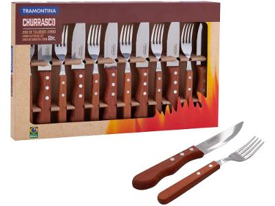 Jogo de Talheres Tramontina Inox para Churrasco Dynamic Jumbo Quanti