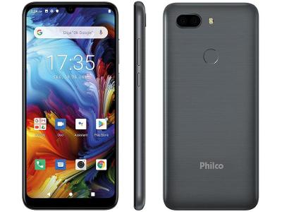 Smartphone Philco PCS02SG HIT MAX 128GB Space Grey 4G 4GB RAM Tela 6” Câm. Dupla + Selfie 8MP