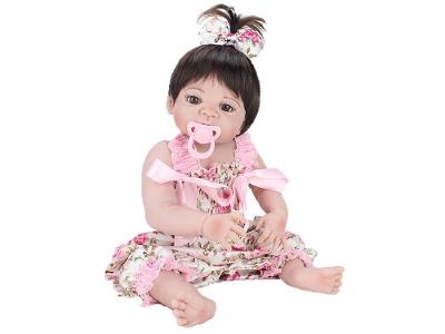 Bebê Reborn Pink Flower Laura Baby 45cm