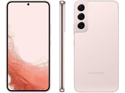 Smartphone Samsung Galaxy S22 128GB Rosé 5G 8GB Octa-Core 8GB RAM 6,1” Cam. Tripla + Selfie 10MP