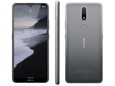 Smartphone Nokia 2.4 64GB Cinza 4G Octa-Core 3GB RAM Tela 6,5” Câm. Dupla + Selfie 5MP