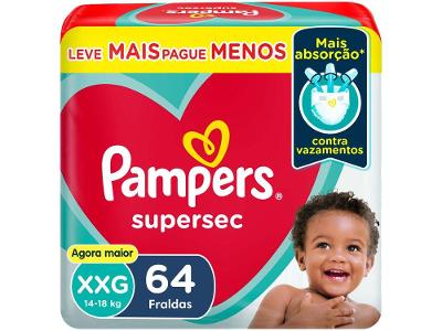 Fraldas Pampers Supersec