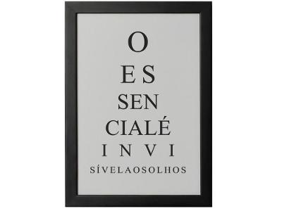 Quadro Decorativo Tipográficos O Essencial 25x35cm