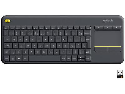 Teclado sem Fio com Touchpad Logitech ABNT2