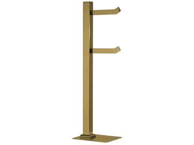 Porta Papel Higiênico Chão 2 Rolos Gold GO5072