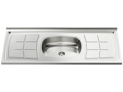 Pia de Cozinha Inox 120x52cm Ghel Plus