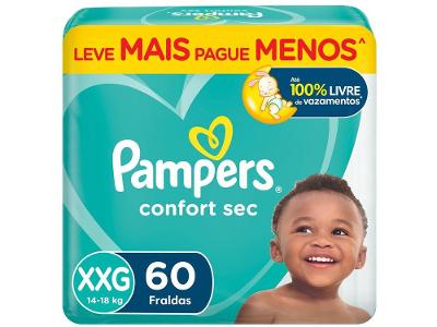 Fralda Pampers Confort Sec Tam. XXG +14kg