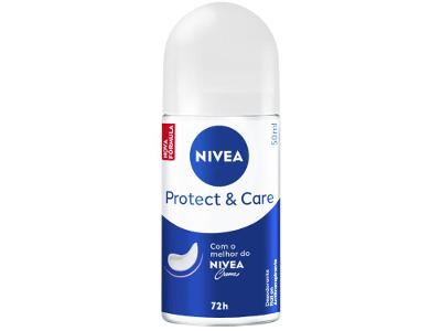Desodorante Antitranspirante Roll On Nivea Protect & Care Feminino 50ml