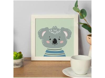Quadro Decorativo Infantil Coala 24x24cm