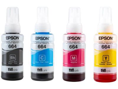 Refil de Tinta Epson EcoTank T664520-4P