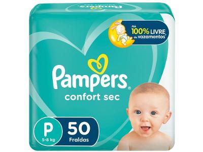 Fralda Pampers Confort Sec Tam. P