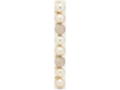 Kit Bola de Natal Nude 10cm 8 Unidades Cromus