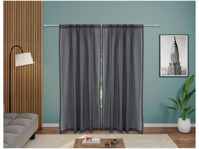 Cortina Lartex Voil Chumbo Lins 230x270cm