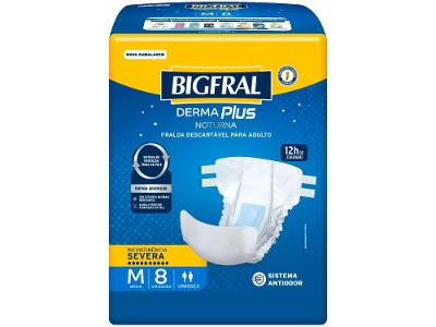 Fralda Geriátrica Bigfral M Noturna Derma Plus