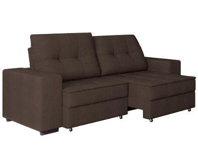 Sofá Retrátil Reclinável 4 Lugares Suede Moviment Artesano Linoforte