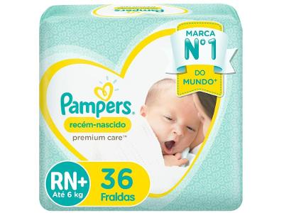 Fralda Pampers Premium Care RN+