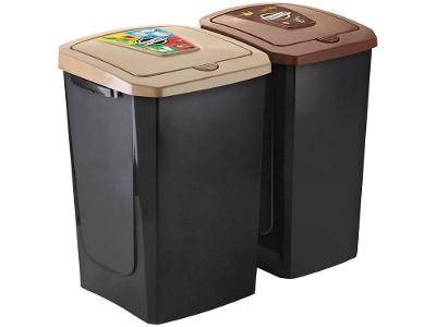 Lixeira Reciclável com Tampa 2 Peças Arthi  