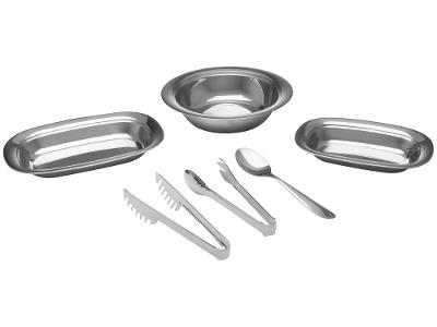 Conjunto de Servir Brinox Inox 6 Peças