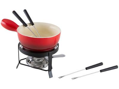 Aparelho de Fondue Cerâmica Brinox Vermelho