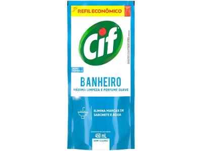 Limpador Líquido de Banheiro Especialista Cif Sem Cloro Refil 450ml